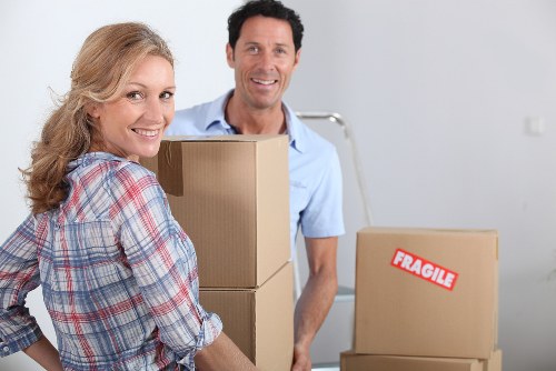 Staff preparing a workplace for an office relocation in Wandsworth